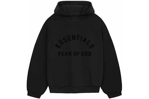 Essentials Jet Black Hoodie